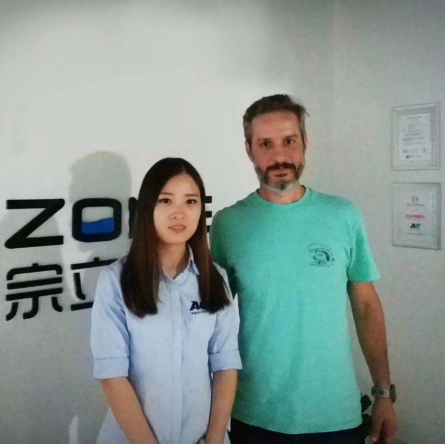 Welcome customers from Brazil to visit our factory