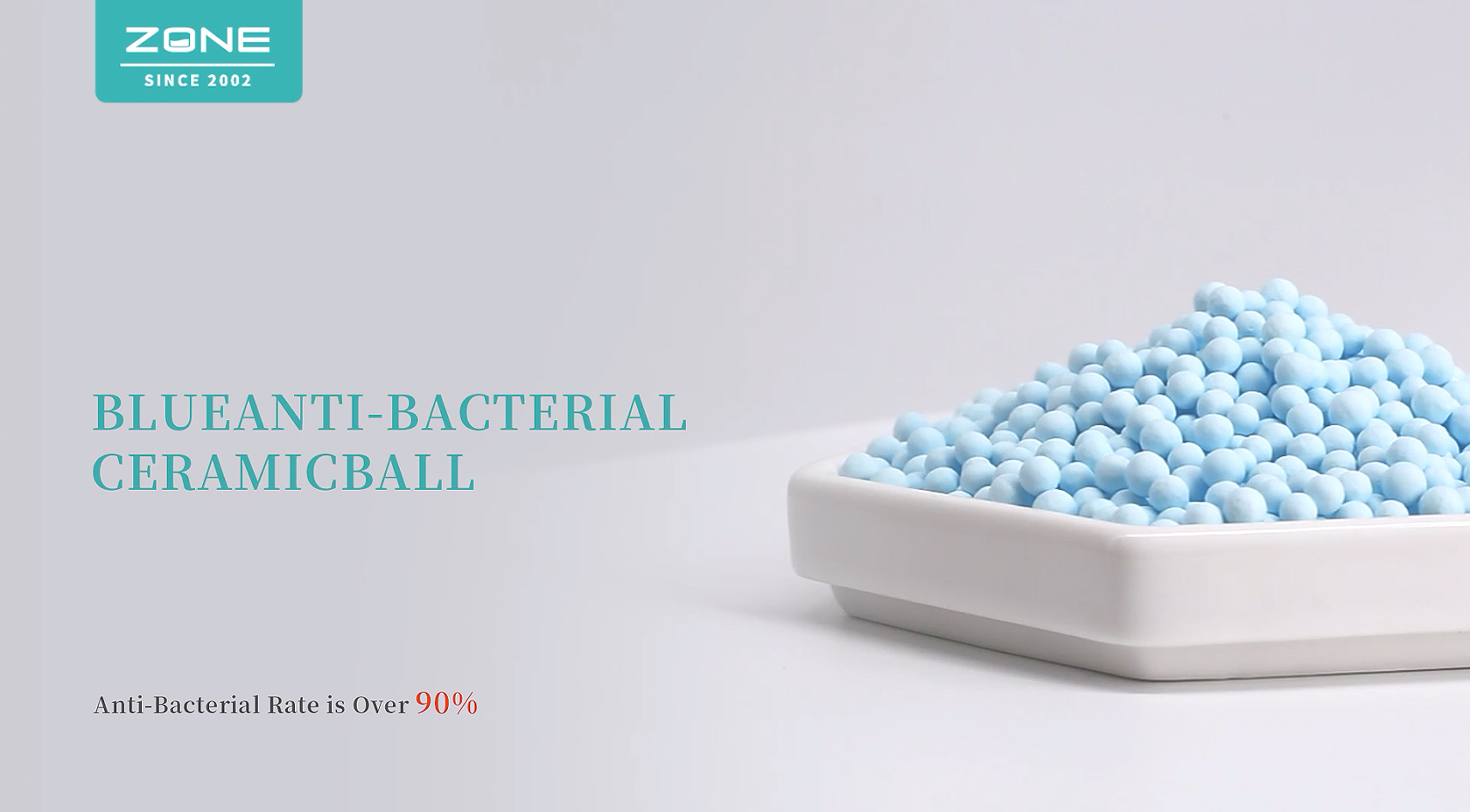 New Arrival Blue Anti-bacteria Ceramic ball