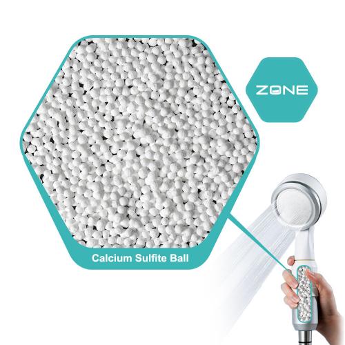 Residual chlorine removal test report for bath water purifier on Zone calcium sulfite ceramic balls
