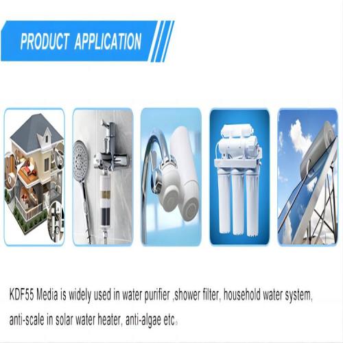 The use of KDF filter material