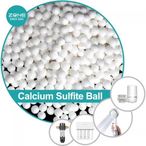 Third-party testing MSDS ZONE calcium sulfite ball calcium sulfite content 100%