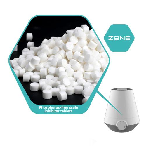 Phosphorus-free anti-scaling tablets